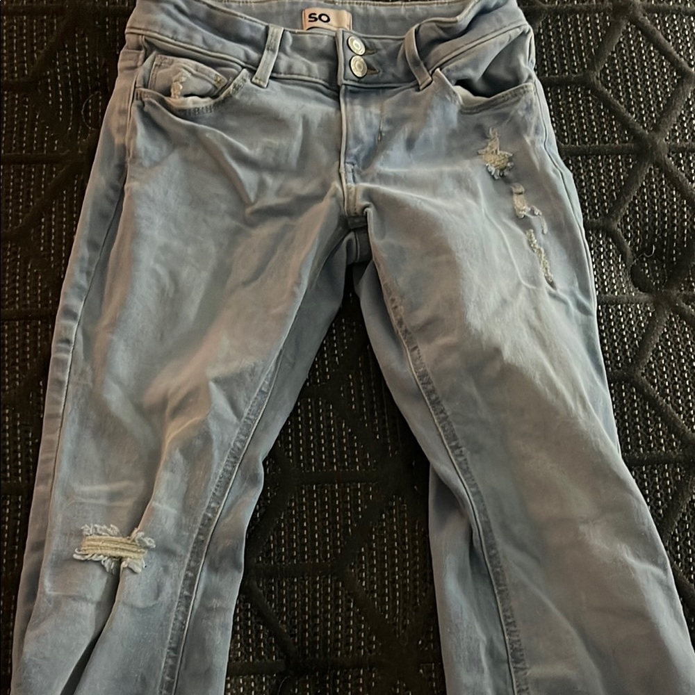 SO Light Blue Ripped Jeans